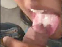 Horny Sucking Dick in College Bathroom Talking Whole Cum in Mouth